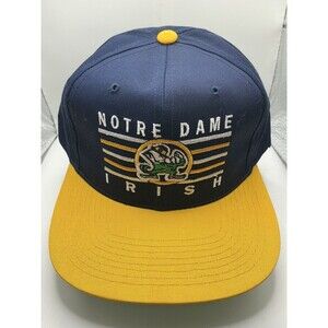 VINTAGE Notre Dame Fighting Irish Hat  Snapback Adult OS ANNCO Baseball Cap